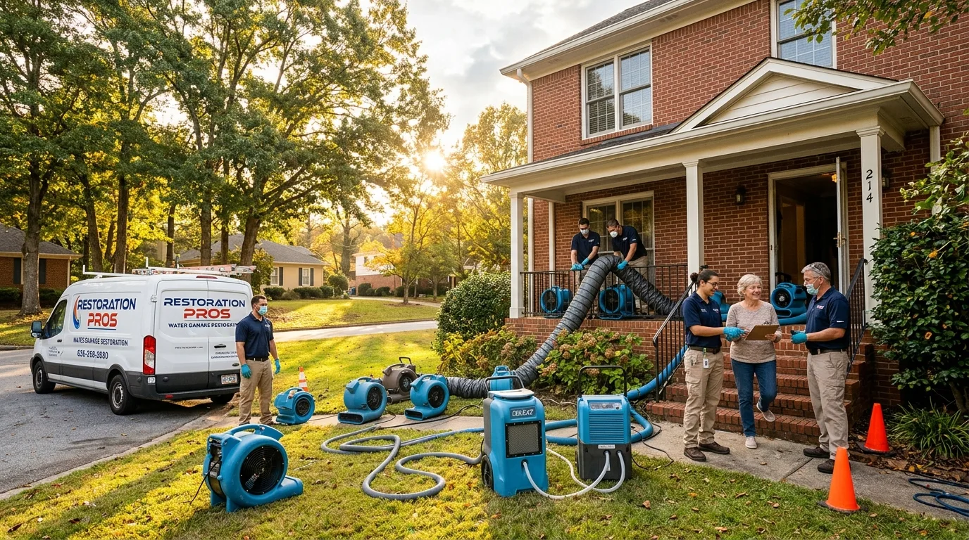 Water damage restoration services in Marietta, Georgia — emergency flood cleanup